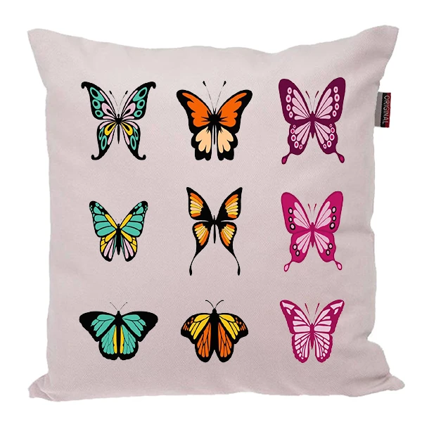 کوسن ناریکو مدل فانتزی طرح پروانه کد 0506