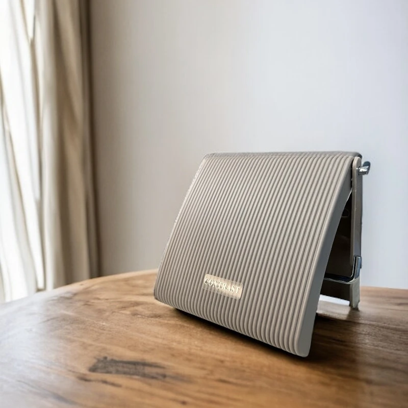 عکس شماره 5 : پایه رول دستمال کاغذی کنتراست مدل روما شیاردار