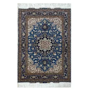 فرش دستباف ذرع و نیم مدل هریس تبریز کد 51395