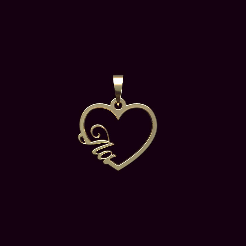 آویز گردنبند طلا 18 عیار زنانه مدوپد مدل اسم ایلا ila کد PB1-10044