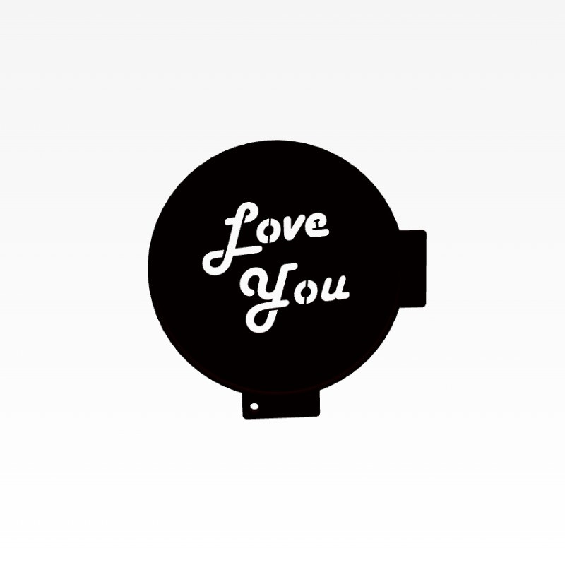 شابلون تزیین قهوه مدل LOVE شابلون تزیین قهوه مدل LOVE