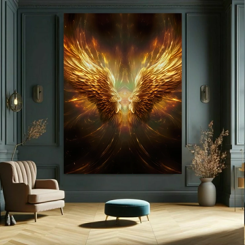 تابلو بوم طرح بال فرشته مدل دیپ کد GR1458