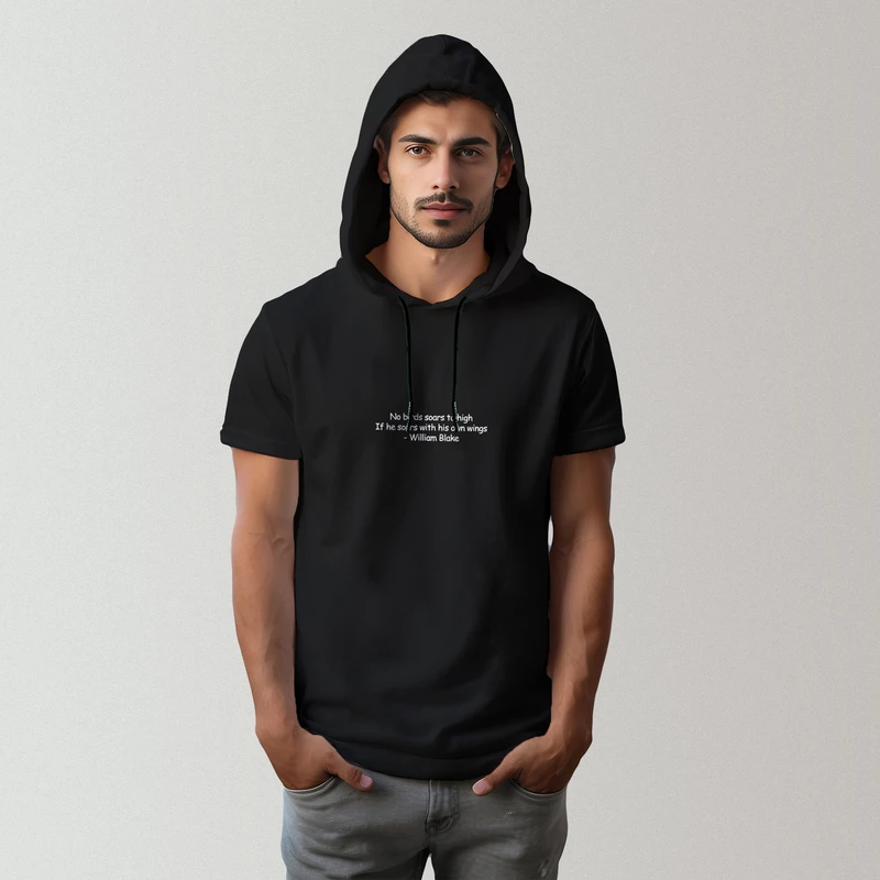 تی شرت کلاه دار مردانه مدل 14030115D