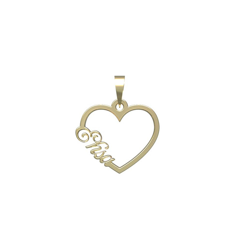 آویز گردنبند طلا 18 عیار زنانه مدوپد مدل اسم احصا ehsa کد PB1-10297