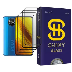 Atouchbo Shiny Glass MIX004 Screen Protector For Xiaomi Poco X3 NFC Pack Of 4