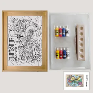 بسته رنگ آمیزی سالوت مدل PWN9930 مجموعه 10 عددی 