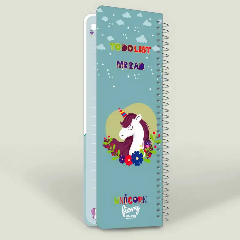 دفترچه یادداشت مستر راد مدل to do list طرح یونیکورن کد 1576 unicorn