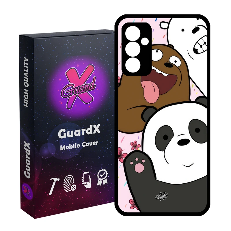 کاور گارد ایکس طرح خرس های کله فندقی مدل Glass10648 مناسب برای گوشی موبایل سامسونگ Galaxy S23 FE