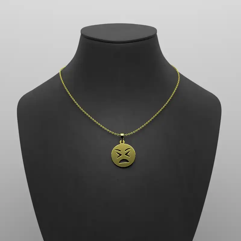 گردنبند طلا 18 عیار زنانه مدوپد مدل ایموجی کد C3-1-1005