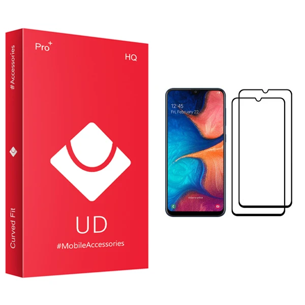 محافظ صفحه نمایش یو دی مدل +PRO مناسب برای گوشی موبایل سامسونگ Galaxy A20 بسته دو عددی