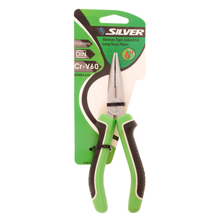 انبر دم باریک سیلور مدل SIL- 006 سایز 6 اینچ