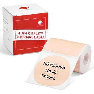 رول حرارتی فوممیو مدل دایره ای khaki تعداد ۱۴۰ برچسپ