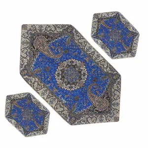 ست سه تکه رومیزی ترمه مدل شیوا کد BUF3-3