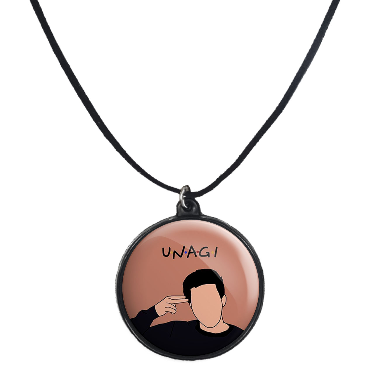 گردنبند پرمانه طرح فرندز کد pmb.18765 مدل دو طرفه