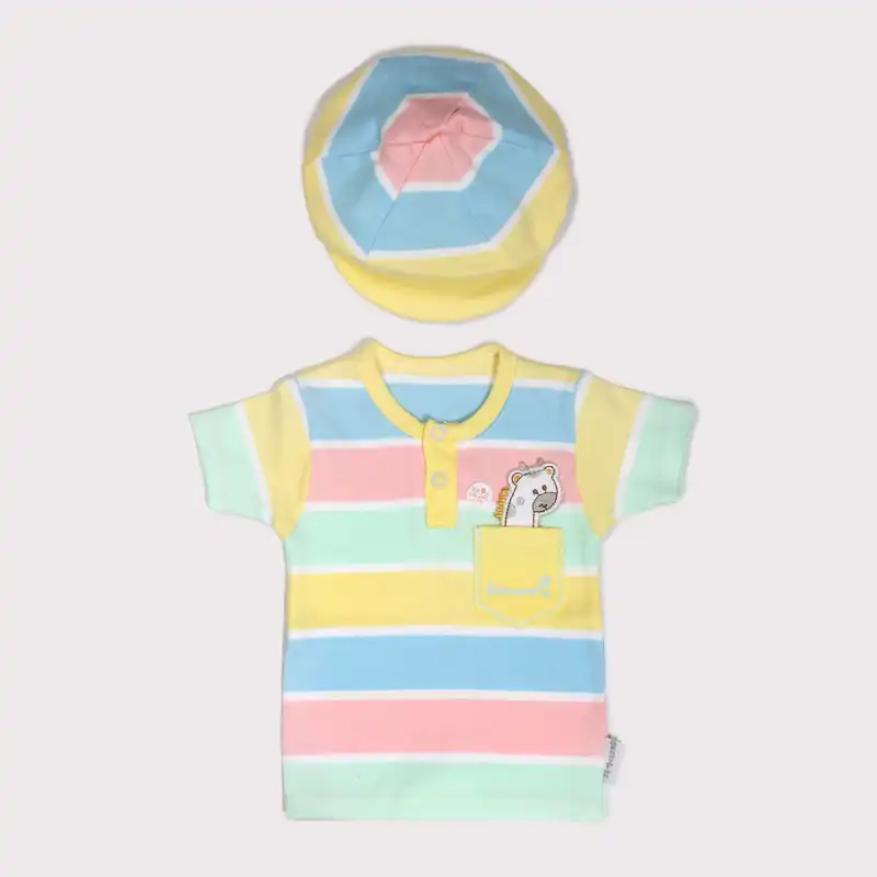 ست 4 تکه لباس نوزادی به آوران مدل زرافه