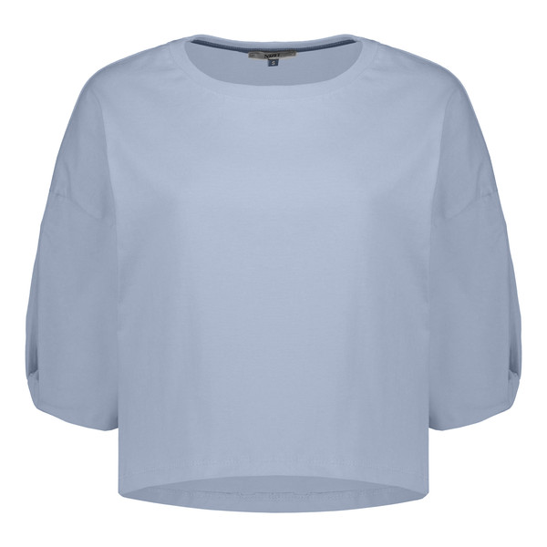 تی شرت آستین کوتاه زنانه نیزل مدل 0690-077 رنگ آبی