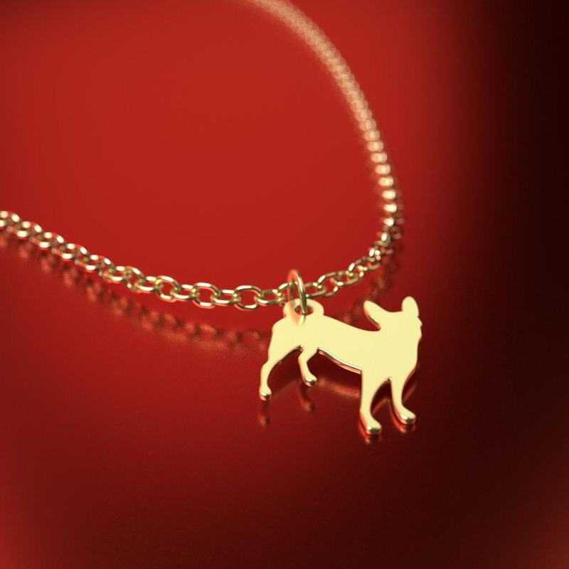 آویز ساعت طلا 18 عیار زنانه مدوپد مدل سگ کد CA16344