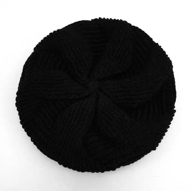 کلاه بافتنی زنانه كد ZHT01-BK