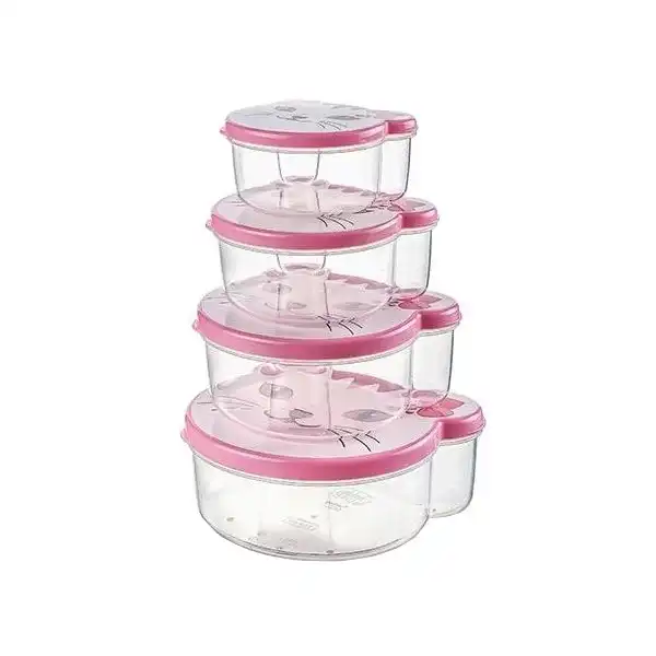 ظرف نگهدارنده کودک هوبی لایف مدل H-020980 مجموعه 4 عددی