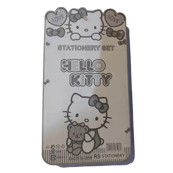 ست لوازم التحریر مدل دوستان طرح کیتی مجموعه 9 عددی