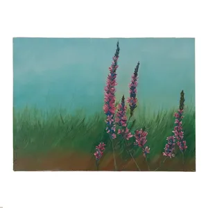 تابلو نقاشی رنگ روغن طرح گل وحشی کد M019