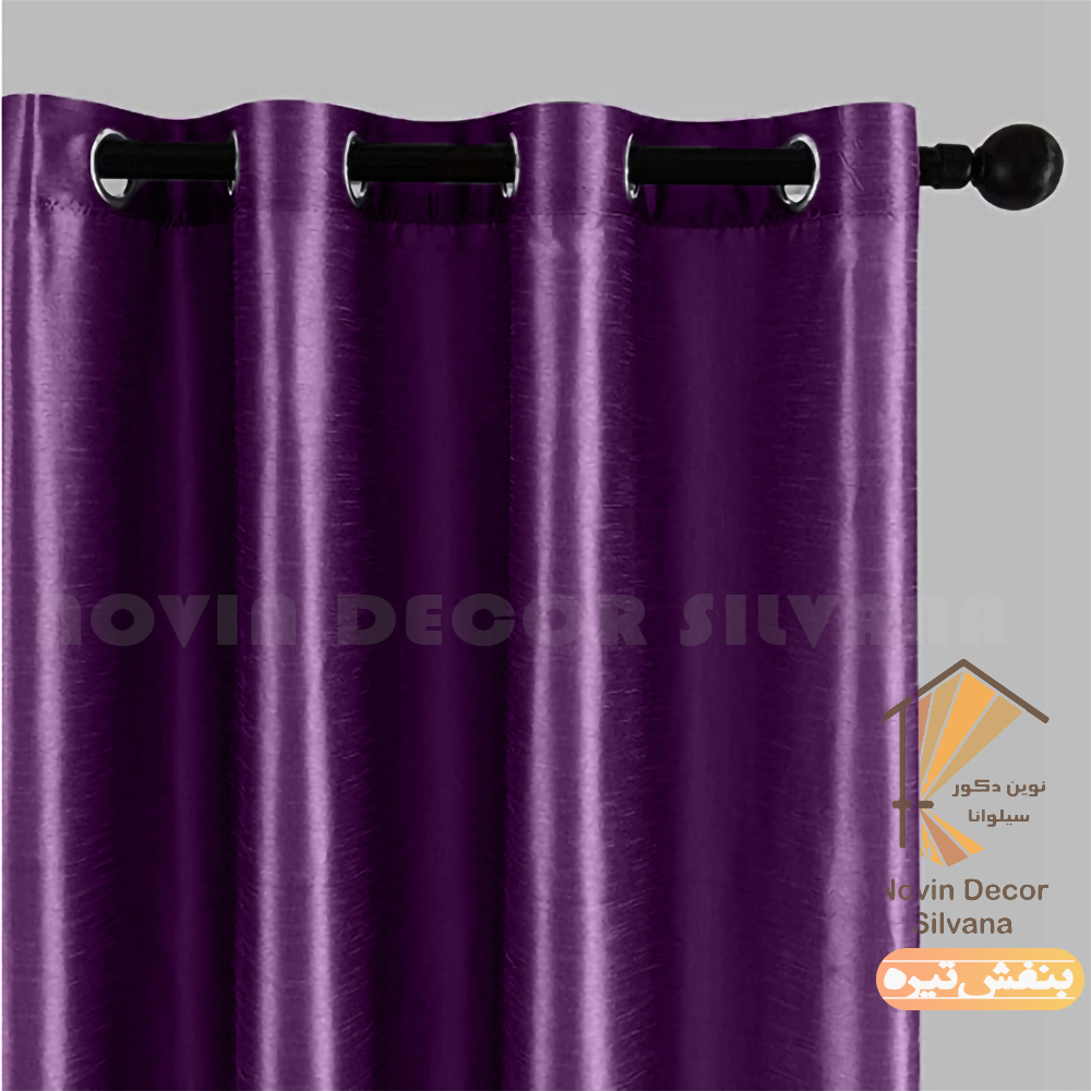 پرده نوین دکور سیلوانا مدل ساتن 3 سایز 300 × 280 سانتی متر