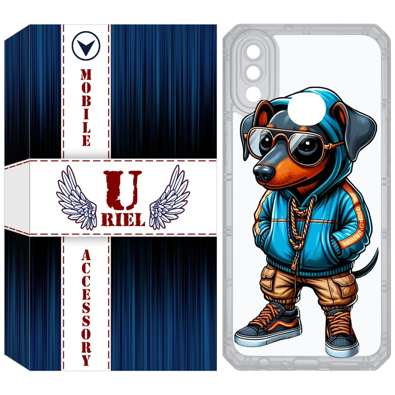 کاور یوریل مدل Clear کد 49 طرح سگ مناسب برای گوشی موبایل سامسونگ Galaxy A10S / M10S