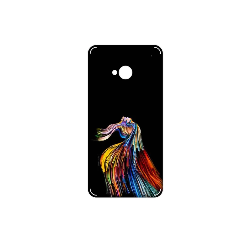 برچسب پوششی ماهوت مدل Rainbow Hair Digital Art مناسب برای گوشی موبایل اچ تی سی One