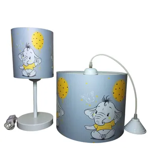 لوستر و آباژور کودک طرح فیل و بادکنک