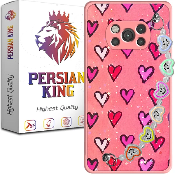 کاور پرشین کینگ مدل Ghalbi مناسب برای گوشی موبایل شیائومی Poco X3 NFC / Poco X3 Pro