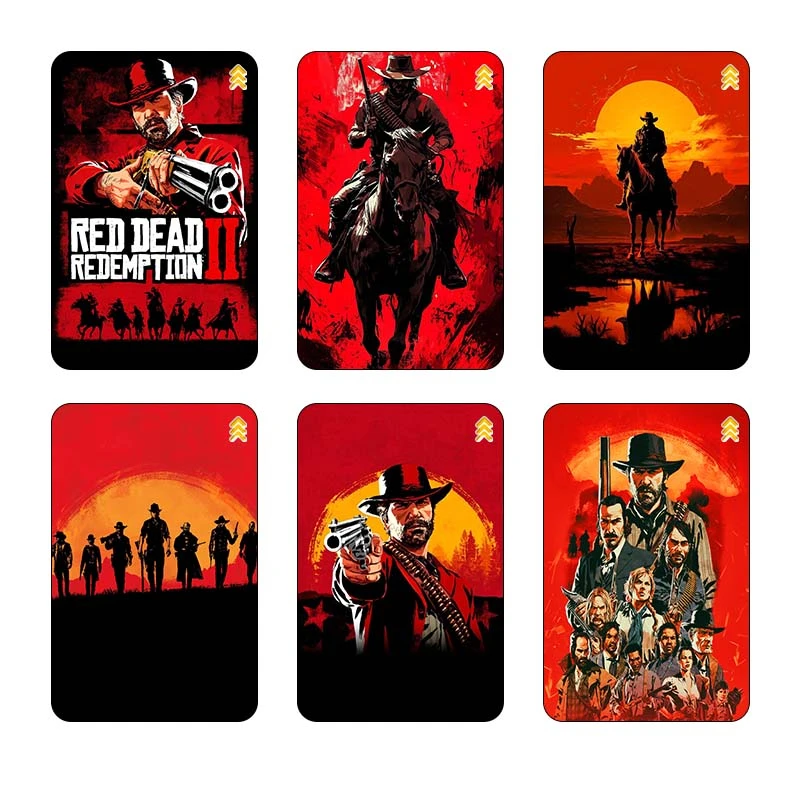 استیکر کارت مدل سام نگار طرح رد دد Red Dead Redemption کد SP1564 مجموعه 6 عددی