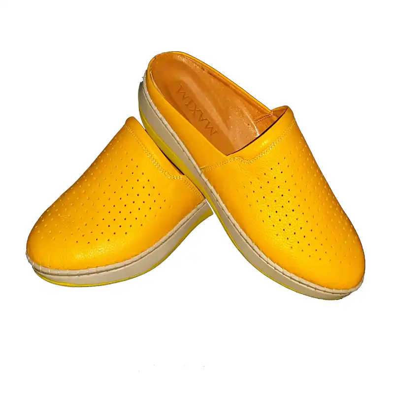 صندل زنانه ماکسیم مدل ساحل رنگ زرد