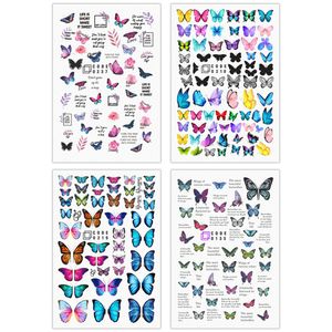 نقد و بررسی برچسب لنز ناخن مدل پروانه مجموعه 4 عددی توسط خریداران