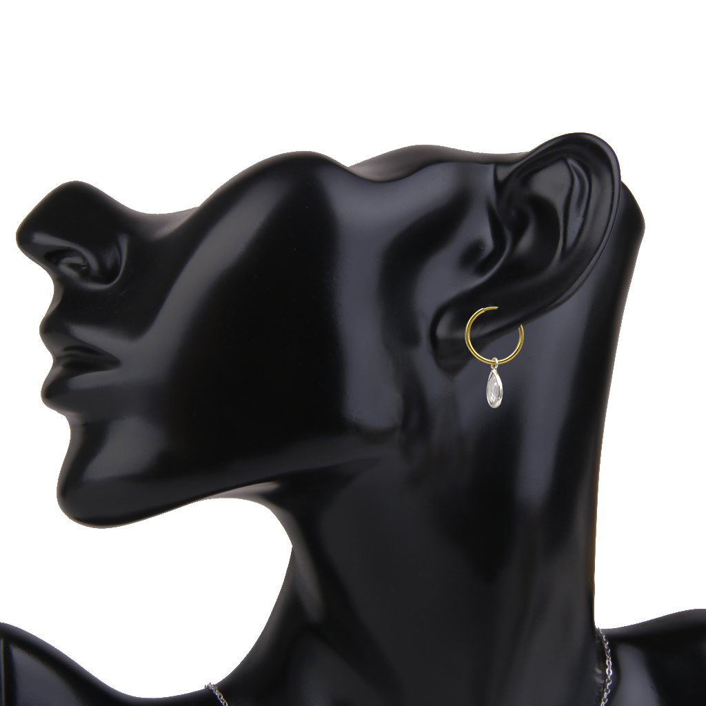 گوشواره طلا 18 عیار زنانه مانچو مدل efgs040 -  - 3