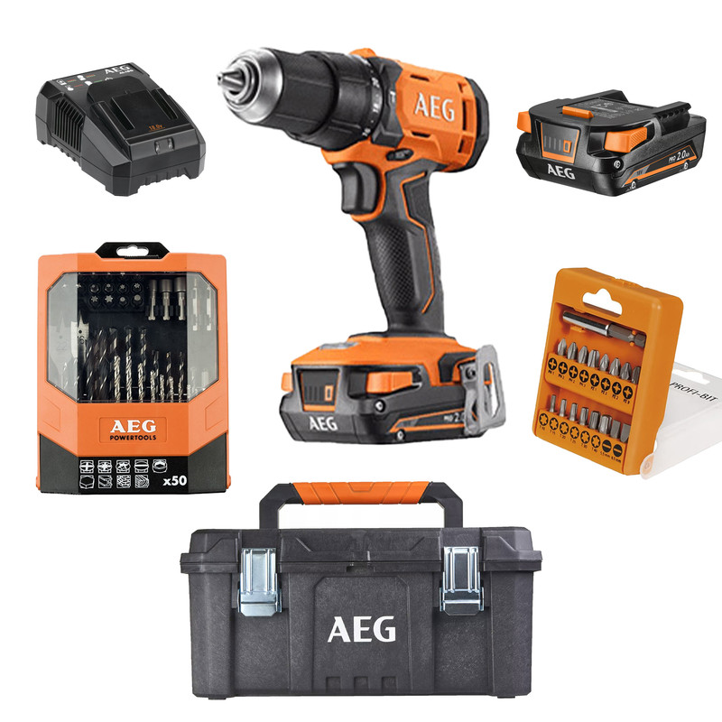 دریل شارژی چکشی آ ا گ مدل BSB18G4-202TB-LK2