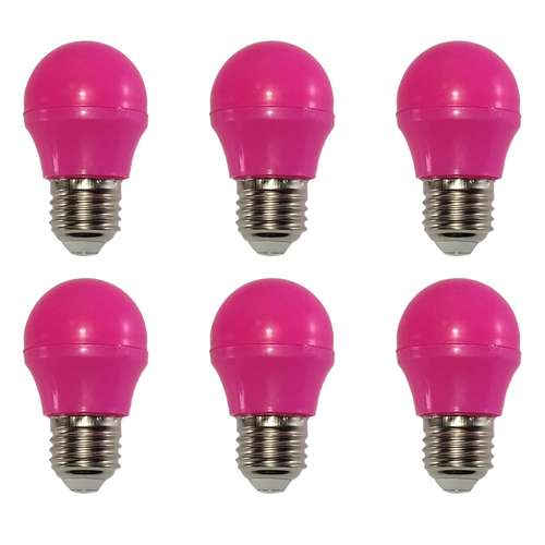 لامپ ال ای دی 3 وات پارس نیرو مدل رنگی پایه E27  بسته 6 عددی