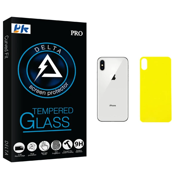 محافظ پشت گوشی پی کی مدل Delta Glass مناسب برای گوشی موبایل اپل iPhone X
