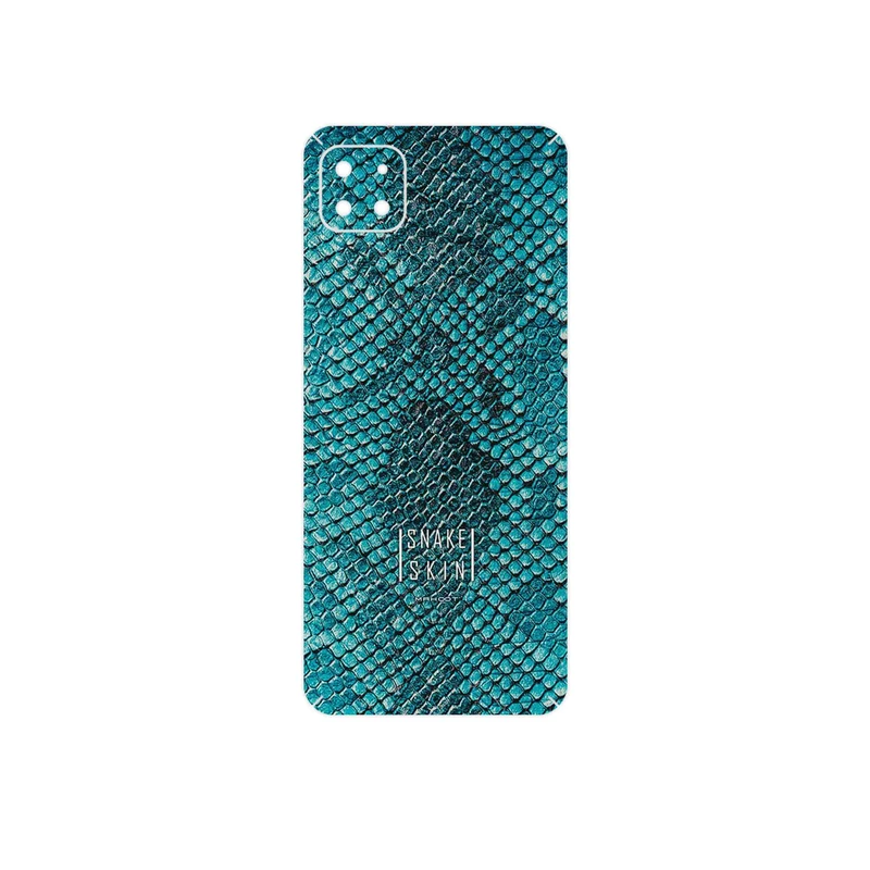 برچسب پوششی ماهوت مدل Blue Snake Skin مناسب برای گوشی موبایل سامسونگ Galaxy A22 5G
