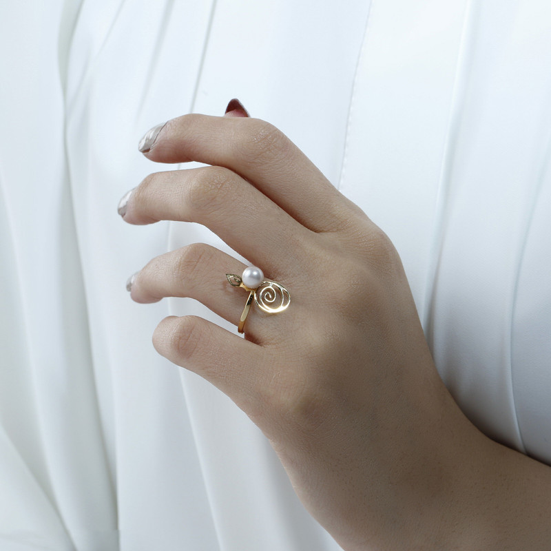 انگشتر طلا 18 عیار زنانه مایا ماهک مدل MR0605
