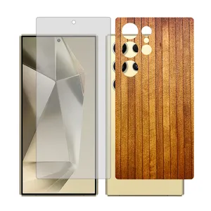 Glass Together model transparent screen protector for Samsung Galaxy S23 Ultra mobile phone with back cover sticker