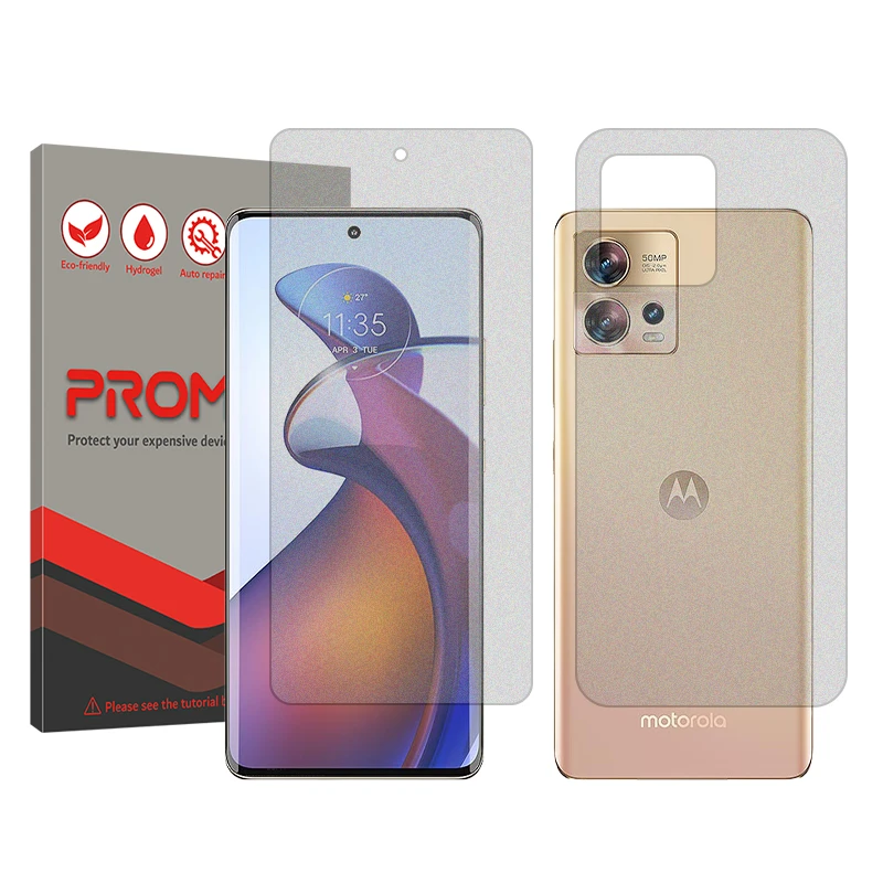 محافظ صفحه نمایش مات پرومیت مدل Resistant مناسب برای گوشی موبایل موتورولا Edge 30 Fusion به همراه محافظ پشت گوشی