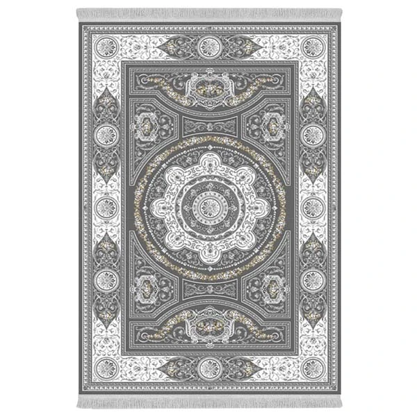 فرش پارچه‌ای دفه مدل فرشینه هازان مخمل طرح فانتزی کد 3041