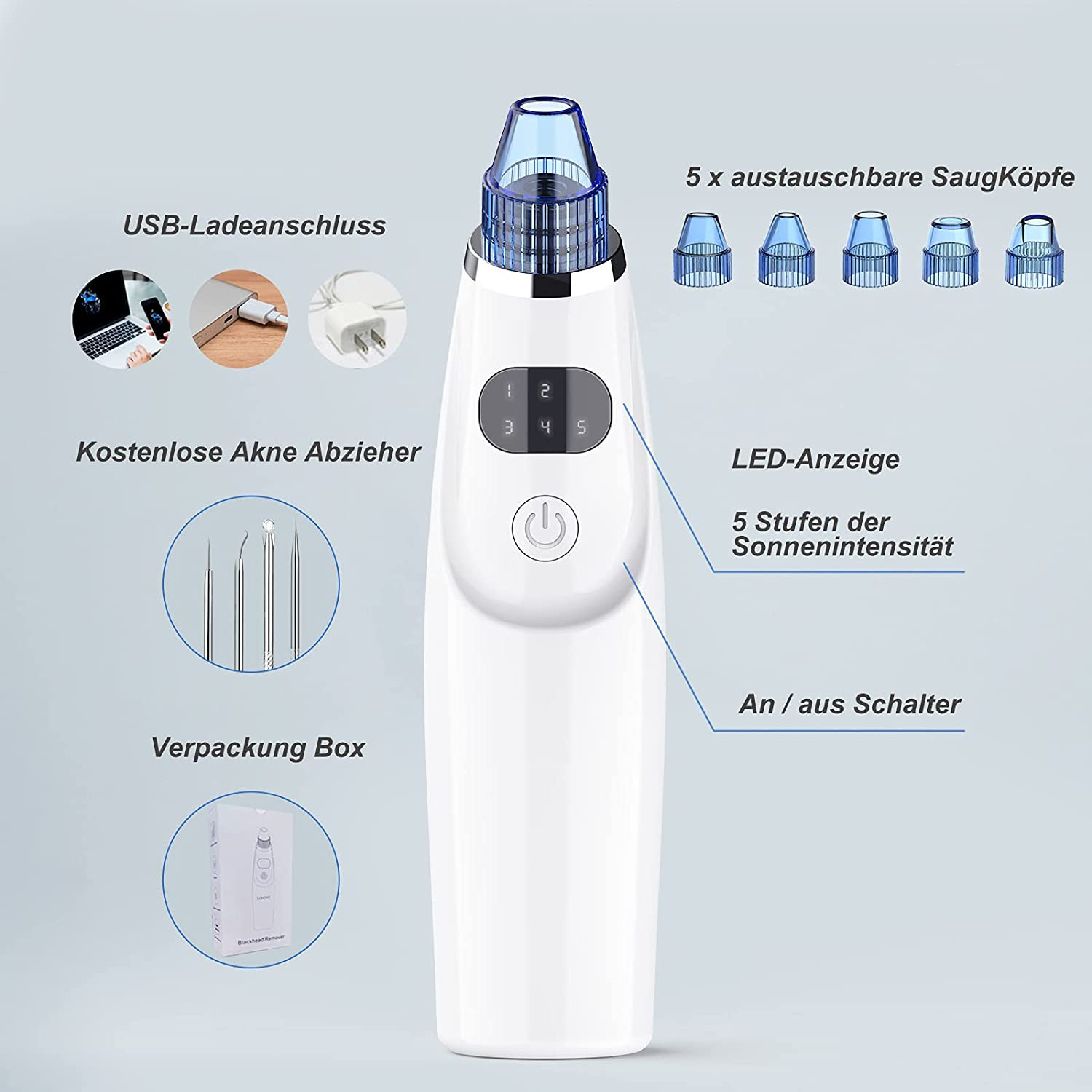 میکرودرم خانگی مدل Blackhead Remover M206 میکرودرم خانگی مدل Blackhead Remover M206