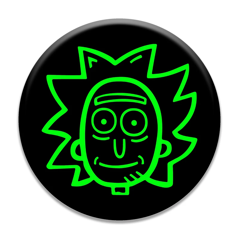  برچسب موبایل مای سیحان مدل Happy Face Rick مناسب برای پایه نگهدارنده مغناطیسی