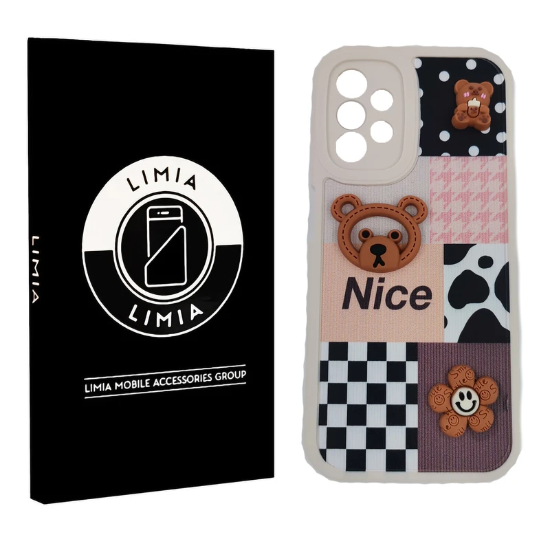 کاور لیمیا مدل فانتزی لنزدار ژله ای طرح عروسکی برجسته مناسب برای گوشی موبایل سامسونگ Galaxy A53