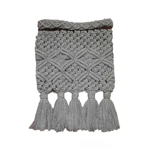 کیف بافتنی مدل مکرومه کد 0002
