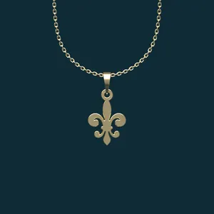 گردنبند طلا 18 عیار زنانه مدوپد مدل هندسی کد BB2-1-1193