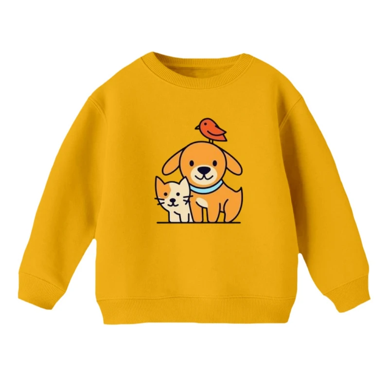 سویشرت بچگانه مدل سگ و گربه کد 3 