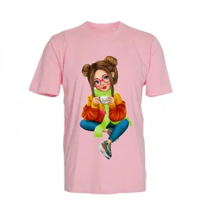 تی شرت آستین کوتاه زنانه مدل GIRL FUN کد 1114