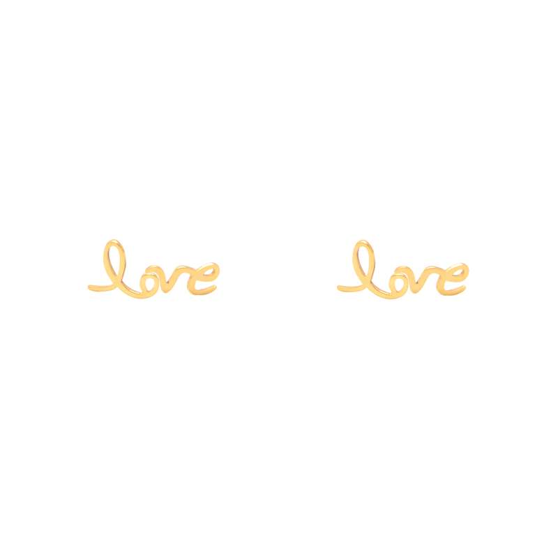 گوشواره طلا 18 عیار زنانه پرسته مدل لاو love گوشواره طلا 18 عیار زنانه پرسته مدل لاو love